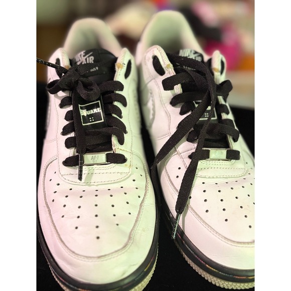 Nike Air Force 1 Low White Black Croc The Square 2007 315122-112 Mens 8.5 main image 4